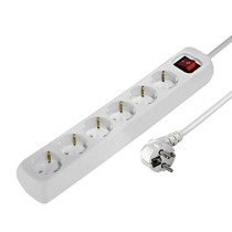 Schuko 6 Way Multi-socket Adapter Hama 00030384 1,4 m White (1,4 m)