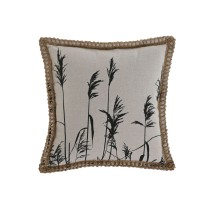 Kissen Home ESPRIT Schwarz Beige Randbereich Boho 45 x 45 cm