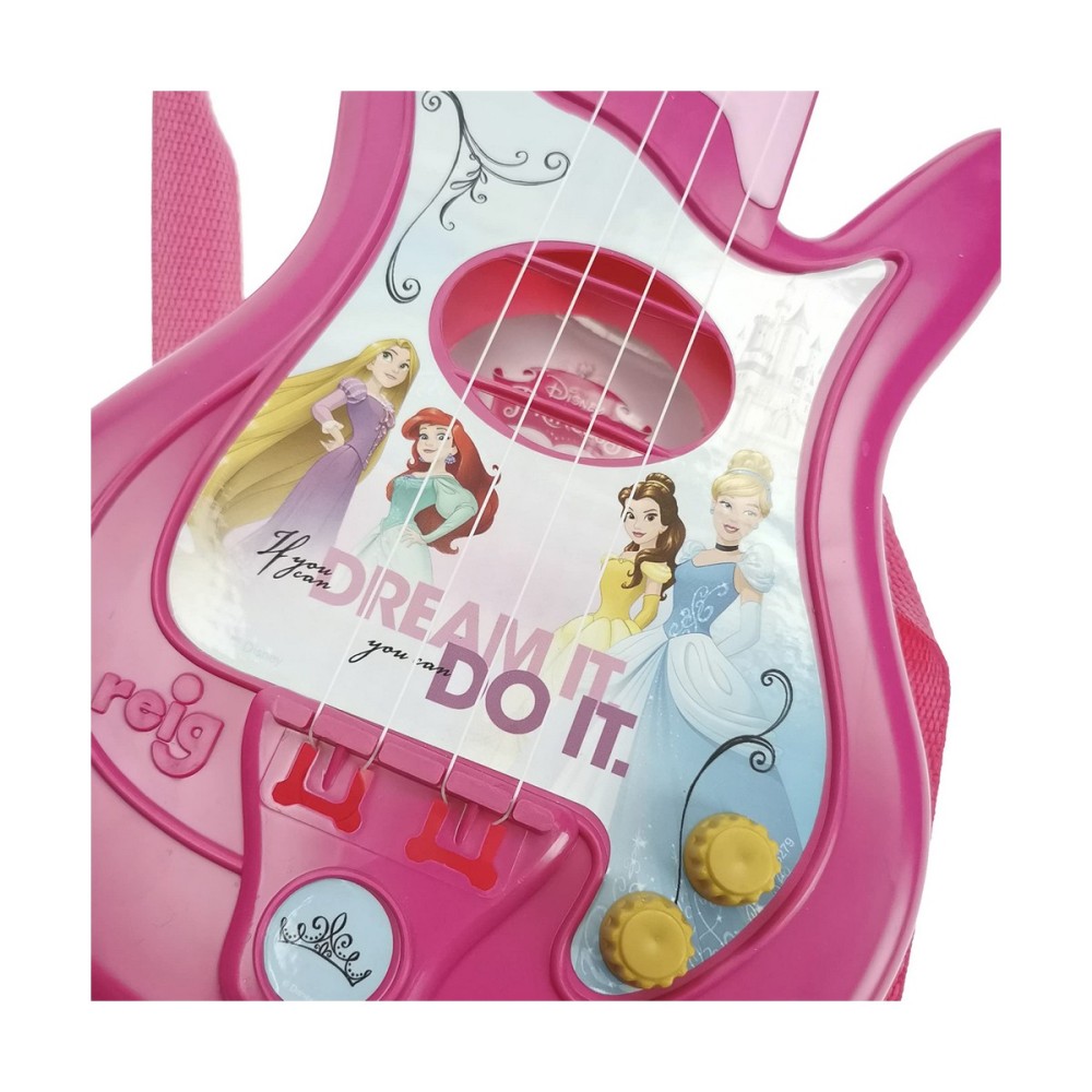 Guitare pour Enfant Disney Princess Microphone Rose Princesses Disney