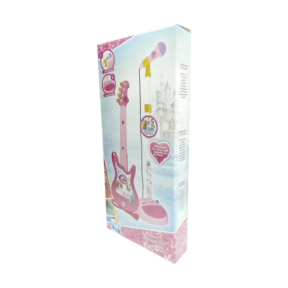 Guitare pour Enfant Disney Princess Microphone Rose Princesses Disney