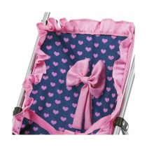 Poussette pour poupées Reig Parapluie Bleu Rose Pois