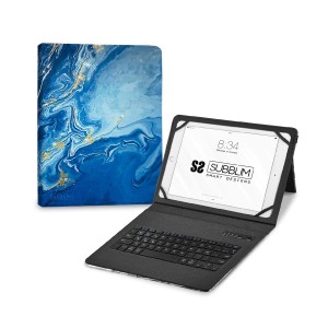 Case for Tablet and Keyboard Subblim SUBKT5-BTTB01 Blue macOS