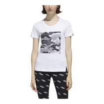 Women’s Short Sleeve T-Shirt Adidas Boxed Camo White