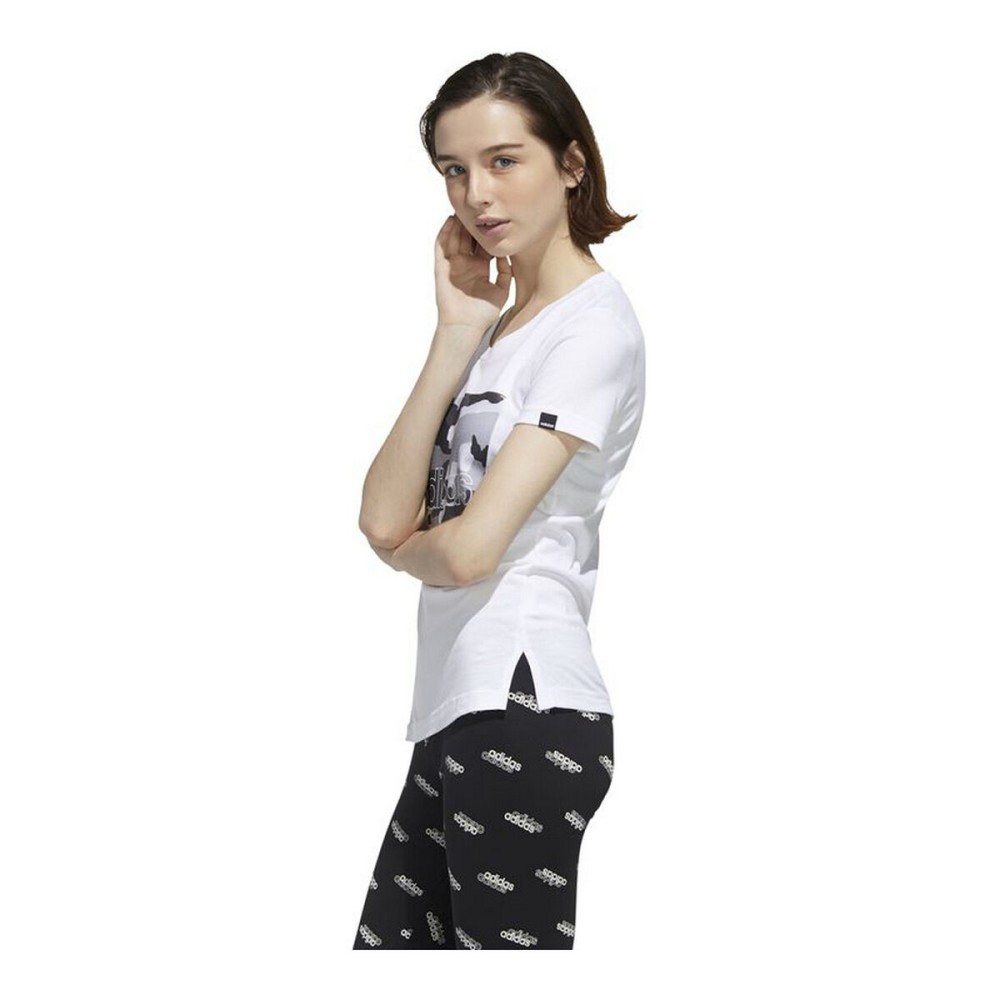 Women’s Short Sleeve T-Shirt Adidas Boxed Camo White