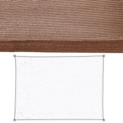 Voiles d'ombrage Chocolat Polyéthylène 350 x 1 x 500 cm