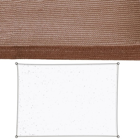 Voiles d'ombrage Chocolat Polyéthylène 350 x 1 x 500 cm