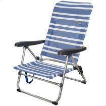 Chaise Pliante Aktive Mykonos A rayures 47 x 85 x 50 cm (4 Unités)