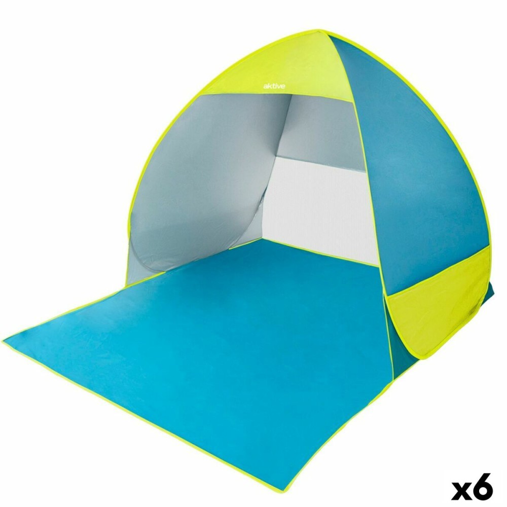 Windbreaker Aktive Blue Green Polyester 160 x 110 x 140 cm