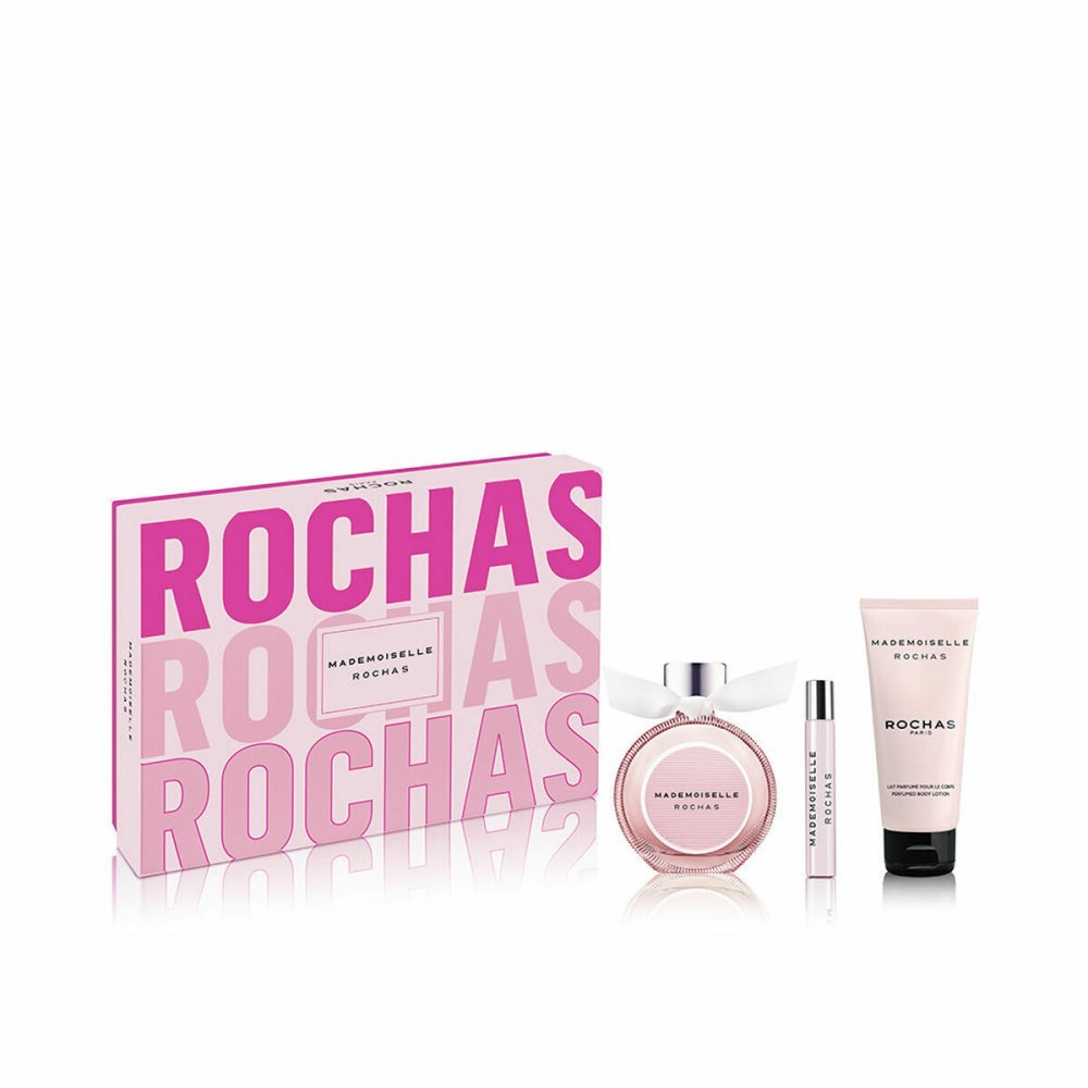 Set mit Damenparfüm Rochas MADEMOISELLE ROCHAS EDP 3 Stücke