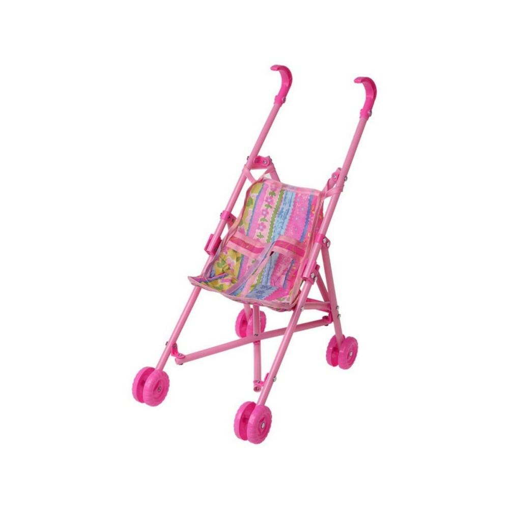 Doll Stroller Pink Plastic