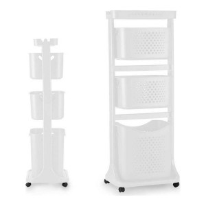 Panier à linge Kipit TP-750-1 Blanc Plastique 33 x 112 x 42,5 cm