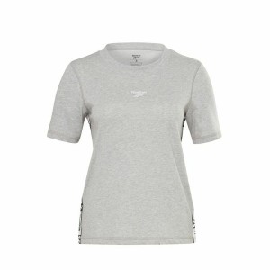 Women’s Short Sleeve T-Shirt Reebok Tape Pack Grey