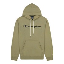 Herren Sweater mit Kapuze Champion Script Logo Print Braun