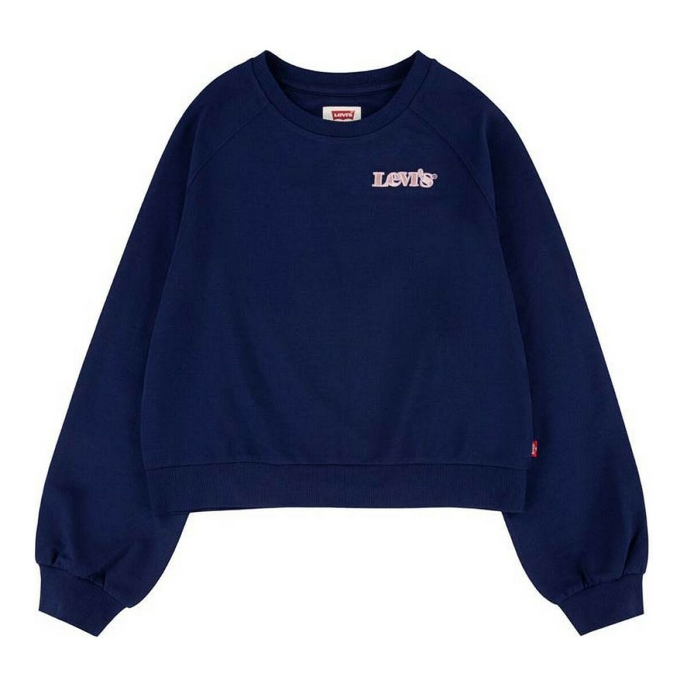 Hoodless Sweatshirt for Girls Levi's Benchwarmer Dark blue