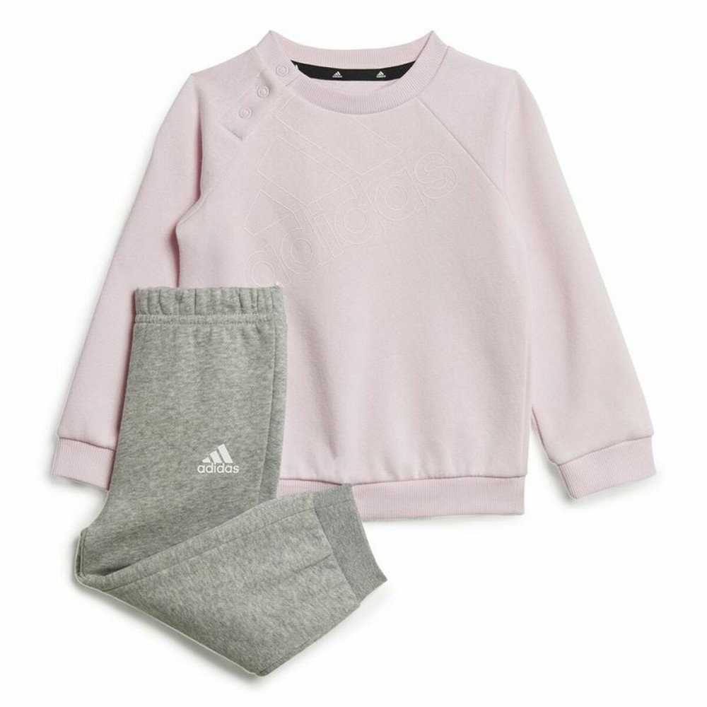 Ensemble de Sport pour Enfants Adidas Essentials Logo Rose