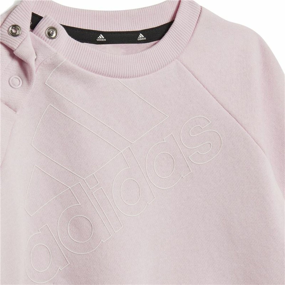 Ensemble de Sport pour Enfants Adidas Essentials Logo Rose