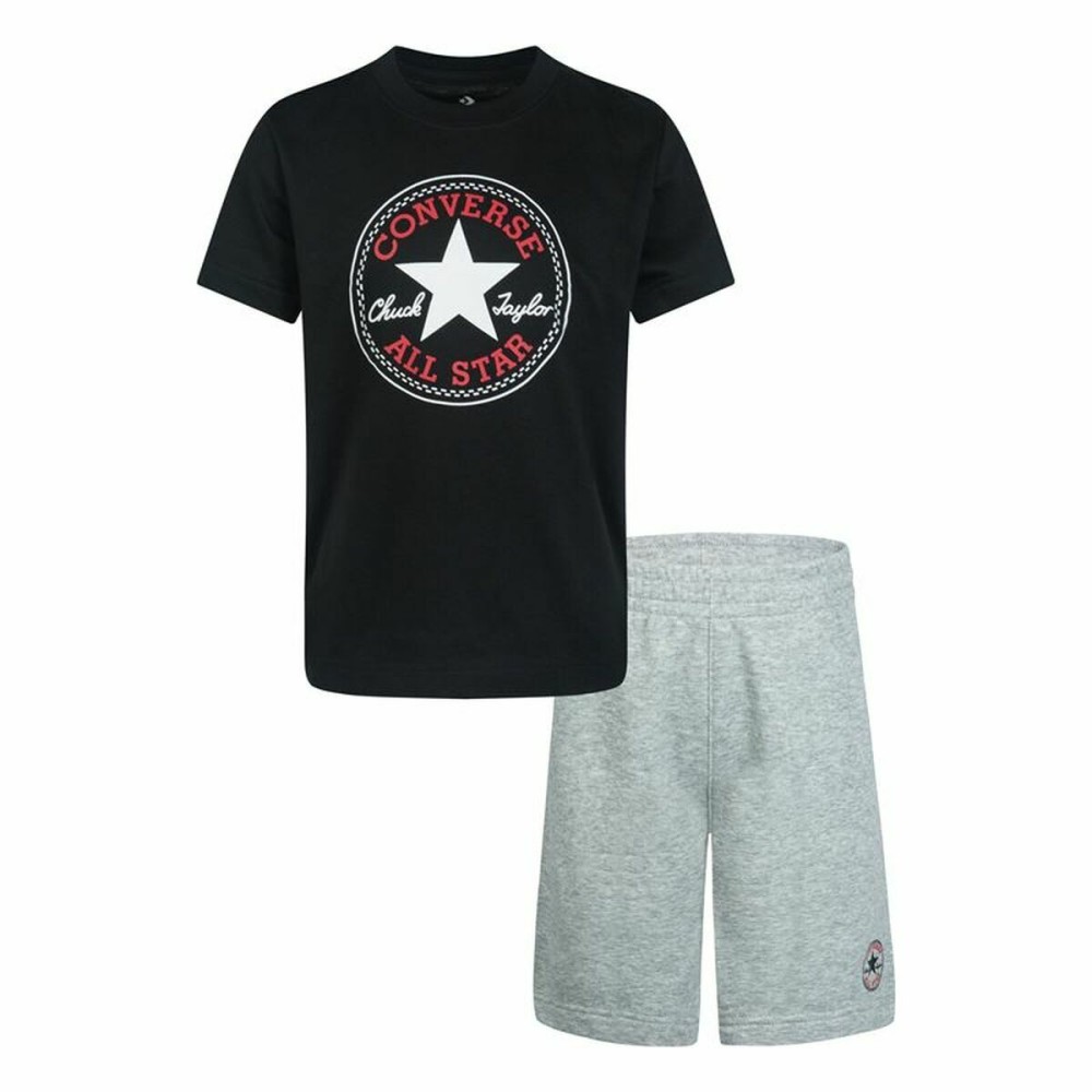 Ensemble de Sport pour Enfants Converse Core Tee Noir/Gris