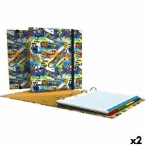 Reliure à anneaux Grafoplas Carpebook Street Multicouleur A4 (2 Unités)