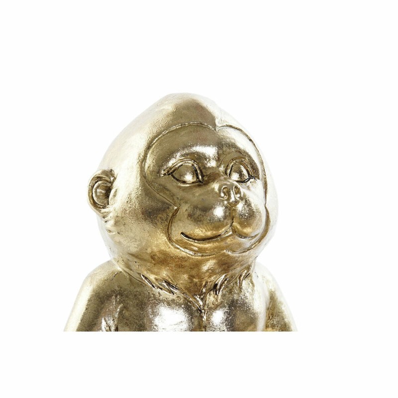 Deko-Figur DKD Home Decor Gold Kolonial Pflanzenblatt 23 x 20,4 x 14,8 cm