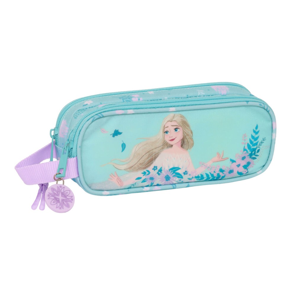 Zweifaches Mehrzweck-Etui Frozen Hello spring Hellblau 21 x 8 x 6 cm