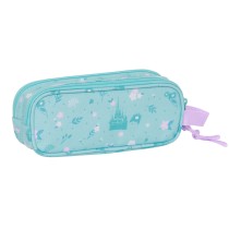 Trousse Fourre-Tout Double Frozen Hello spring Bleu clair 21 x 8 x 6 cm