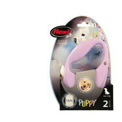 Laisse pour Chien Flexi Puppy 2 m Rose