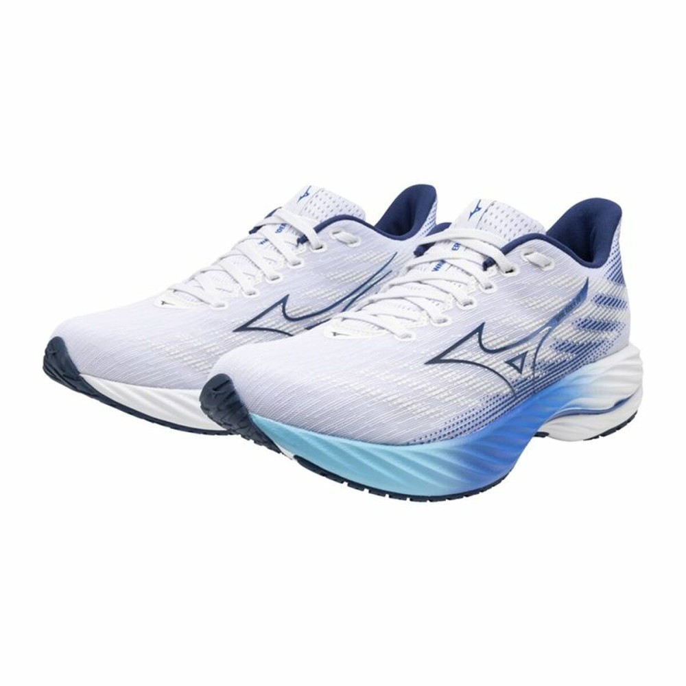 Running Shoes for Adults Mizuno Wave Rider 28 White