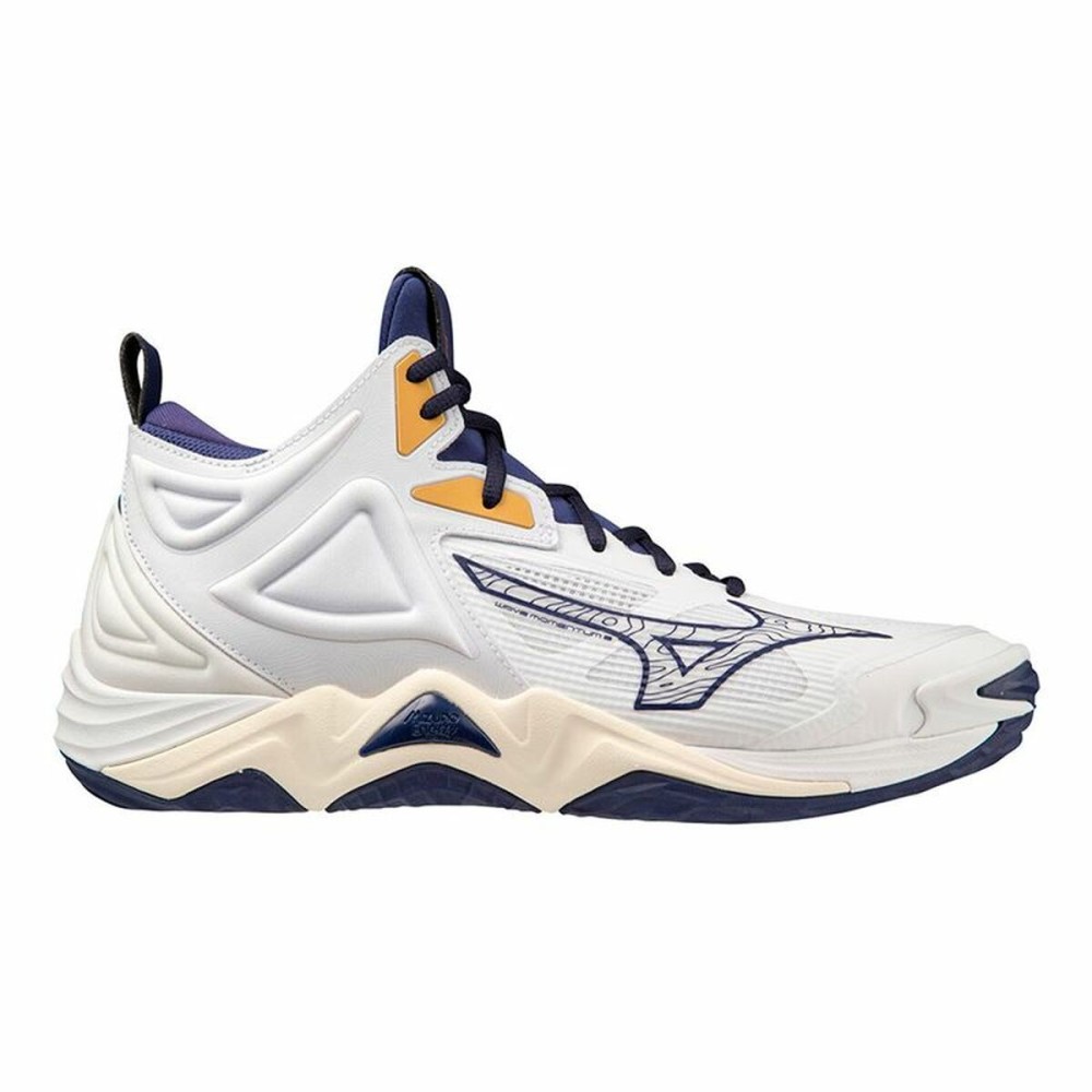 Chaussures de Sport pour Homme Mizuno Wave Momentum 3 Mid Blanc Volleyball