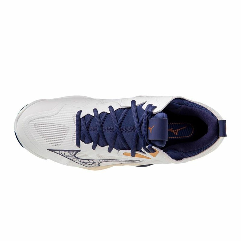 Chaussures de Sport pour Homme Mizuno Wave Momentum 3 Mid Blanc Volleyball