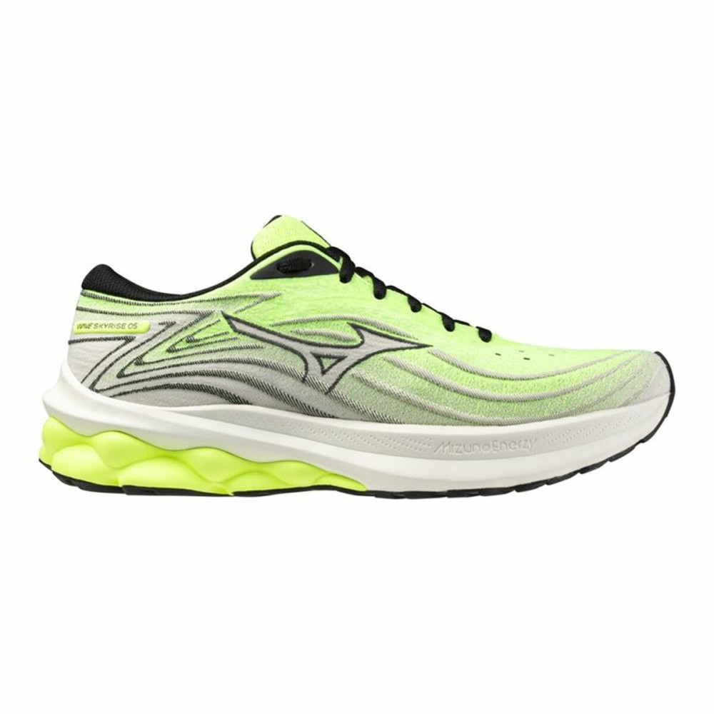 Chaussures de Running pour Adultes Mizuno Wave Skyrise 5 Vert citron