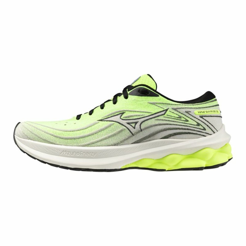 Laufschuhe für Erwachsene Mizuno Wave Skyrise 5 Zitronengrün