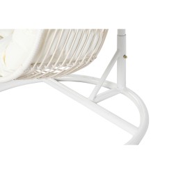 Hanging garden armchair DKD Home Decor White Metal Aluminium synthetic rattan 94 x 100 x 196 cm