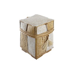 Basket set DKD Home Decor Natural 33 x 33 x 40 cm Bamboo 32 x 32 x 40 cm Boho