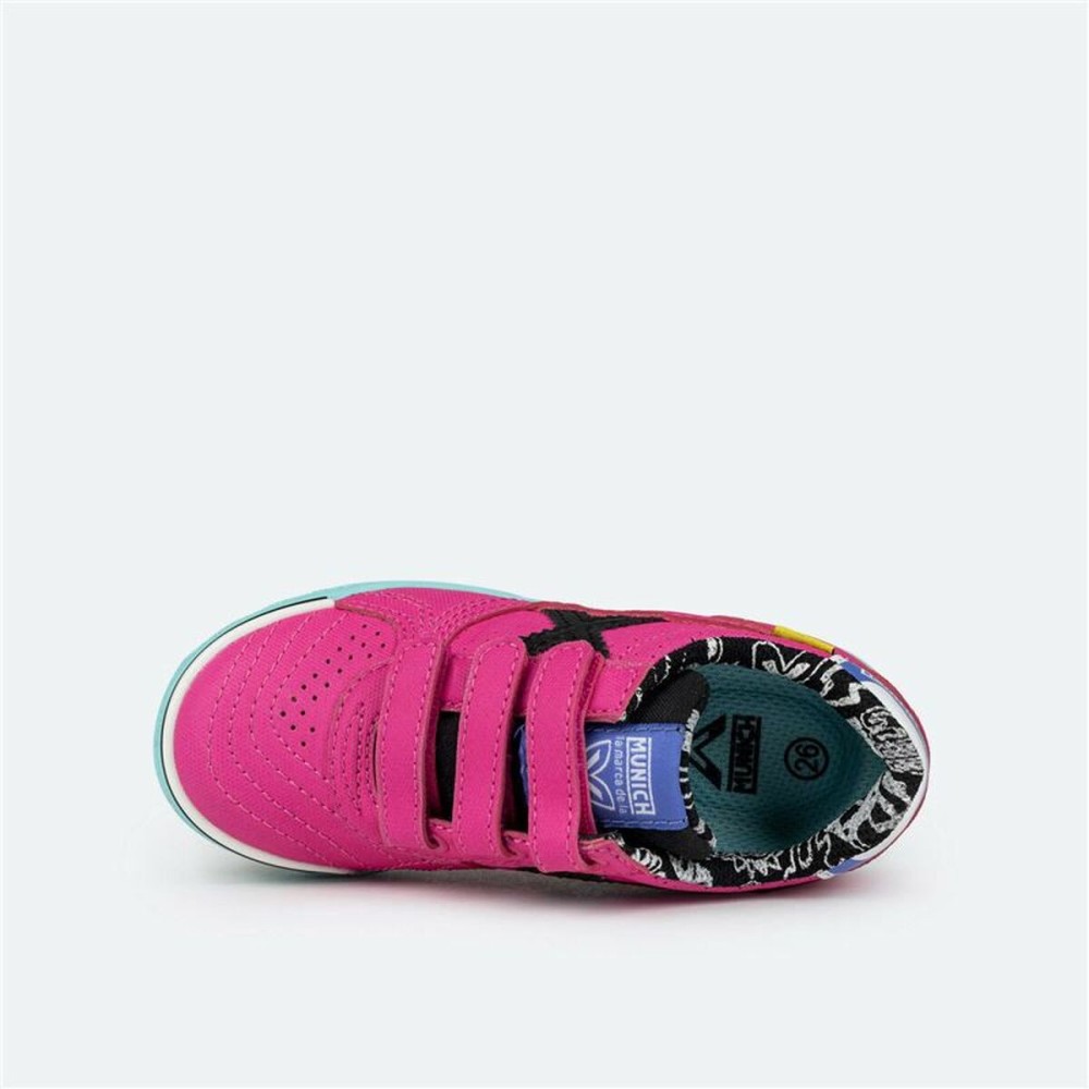 Chaussures de Futsal pour Enfants Munich G-3 Kid Vco Profit Rose foncé