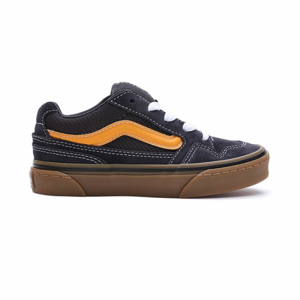 Jungen Sneaker Vans Caldrone YT Gum Schwarz