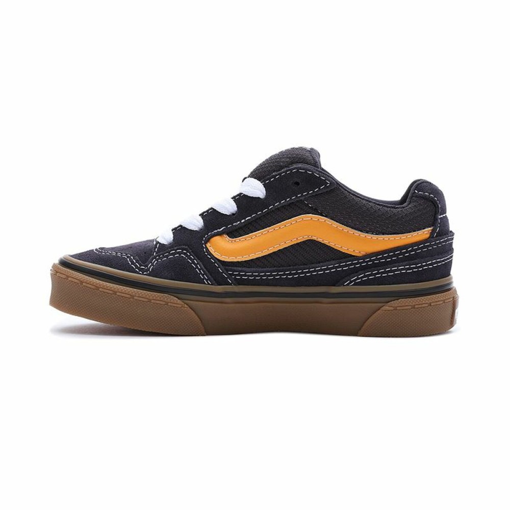 Jungen Sneaker Vans Caldrone YT Gum Schwarz