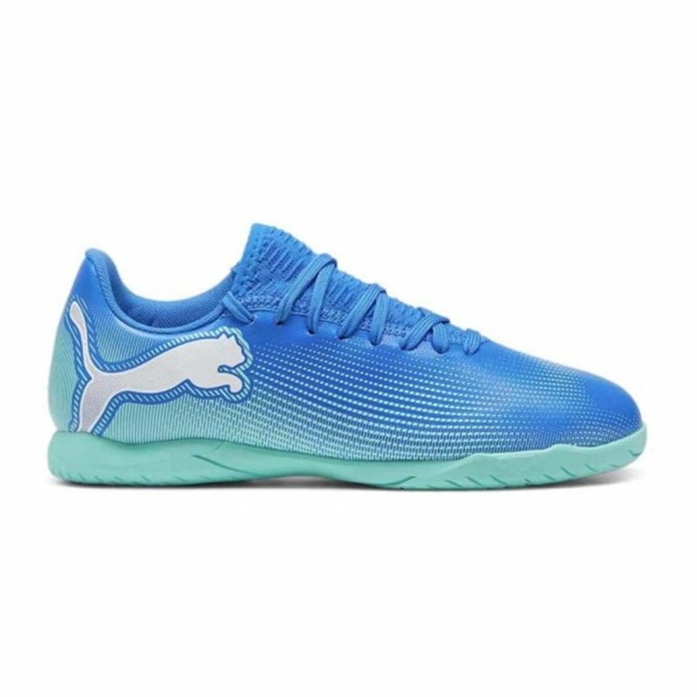 Chaussures de Futsal pour Enfants Puma Future 7 Play It Bleu