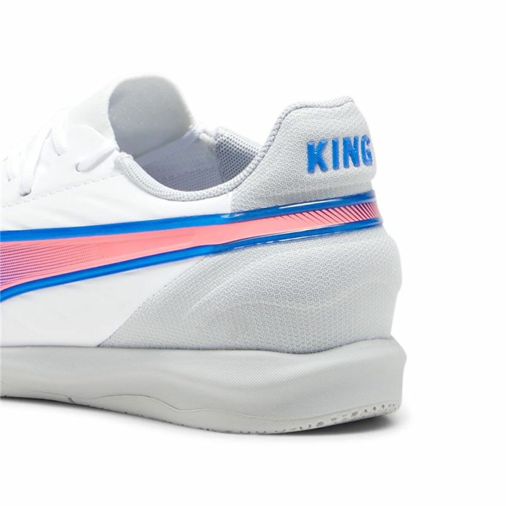 Chaussures de Futsal pour Enfants Puma King Match It Blanc