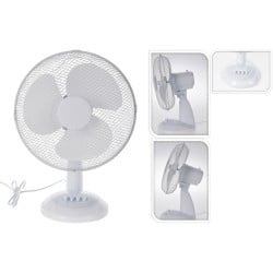 Ventilateur de Bureau Excellent Electrics EL9000160 Blanc