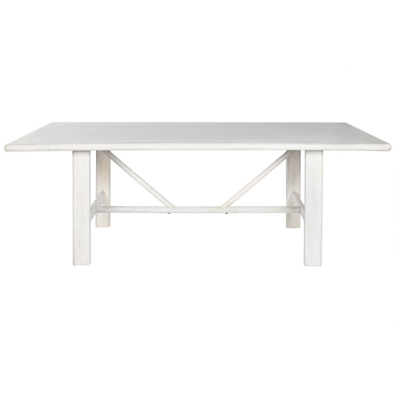 Dining Table Home ESPRIT White Mango wood 213,4 x 96,5 x 76,2 cm