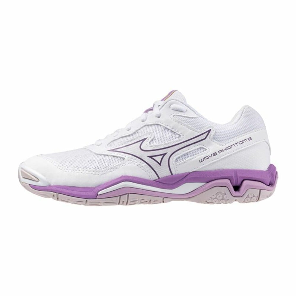 Sports Trainers for Women Mizuno Wave Phantom 3 White Lady Handball