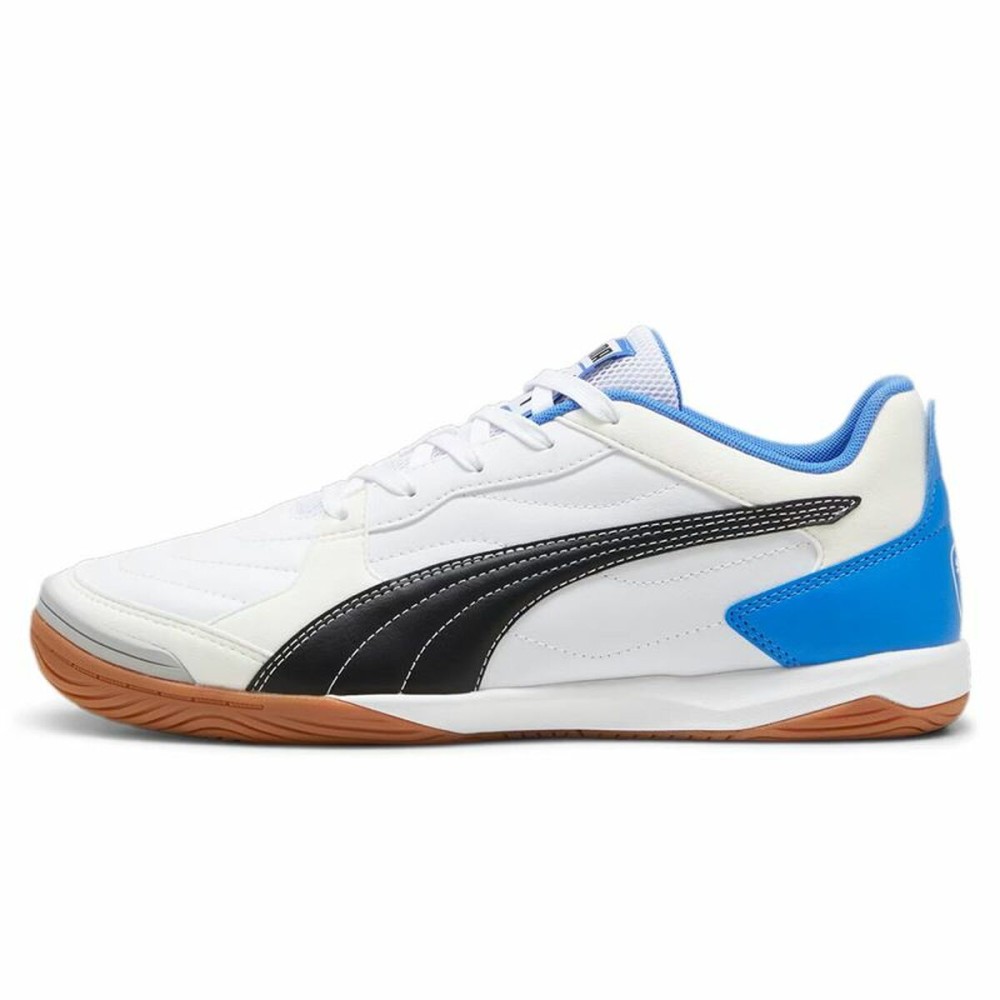 Adult's Indoor Football Shoes Puma Pressing Iv White Blue