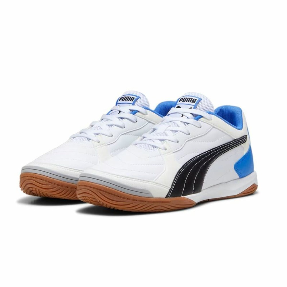 Hallenfußballschuhe für Erwachsene Puma Pressing Iv Weiß Blau