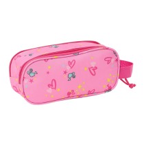 Zweifaches Mehrzweck-Etui Barbie Rosa Pink 21 x 8 x 6 cm 3D