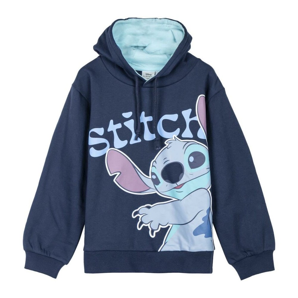 Sweat à capuche enfant Stitch Bleu foncé