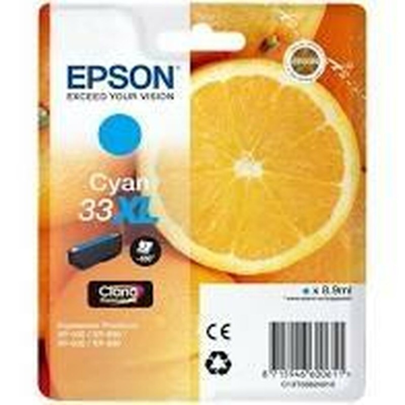 Cartouche d'encre originale Epson C13T33624010 Cyan