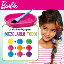 Friseur Set Barbie Rainbow Tie 15,5 x 10,5 x 2,5 cm Haar mit Strähnchen Bunt