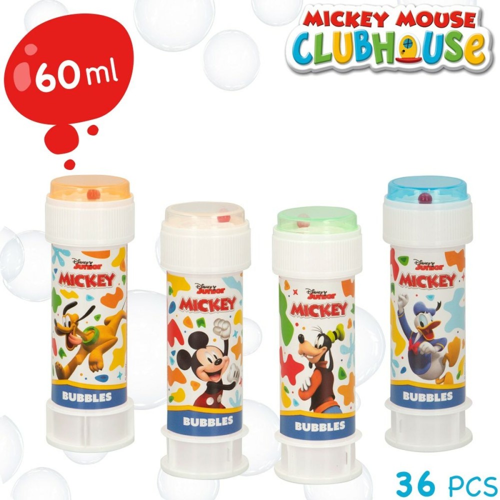 Bubble blower Mickey Mouse 60 ml 3,8 x 11,5 x 3,8 cm (216 Units)