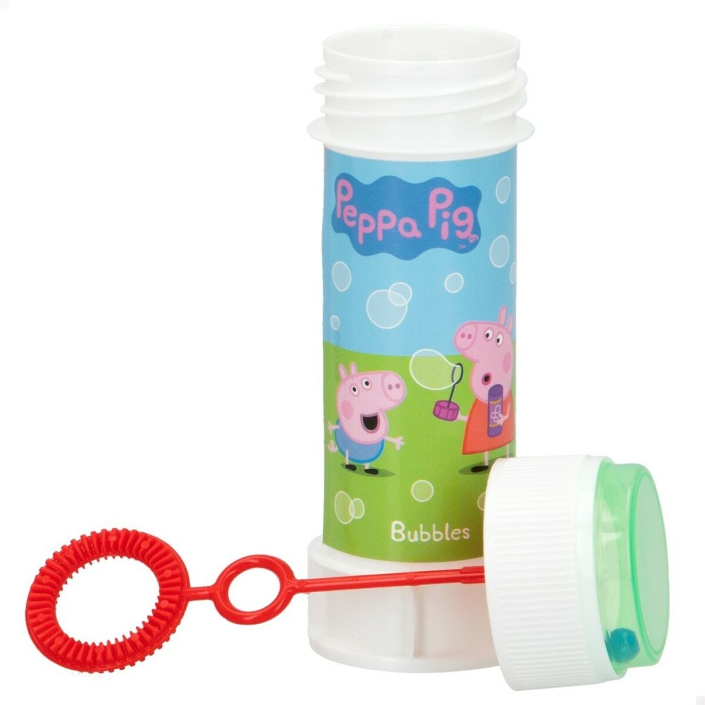 Bubble blower Peppa Pig 60 ml 3,7 x 11,5 x 3,7 cm (216 Units)