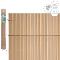 Gartenzaun Braun PVC 1 x 300 x 100 cm